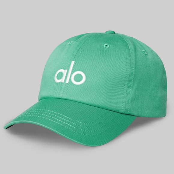 ALO Yoga Accessories - Alo Yoga Off-Duty Cap Green Lettuce/White
